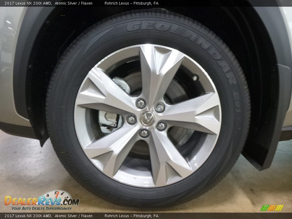 2017 Lexus NX 200t AWD Atomic Silver / Flaxen Photo #5
