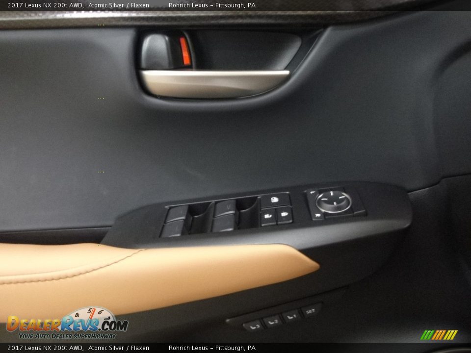2017 Lexus NX 200t AWD Atomic Silver / Flaxen Photo #9