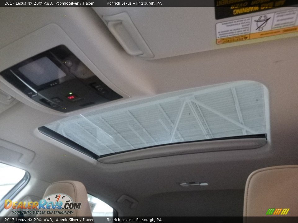 2017 Lexus NX 200t AWD Atomic Silver / Flaxen Photo #11