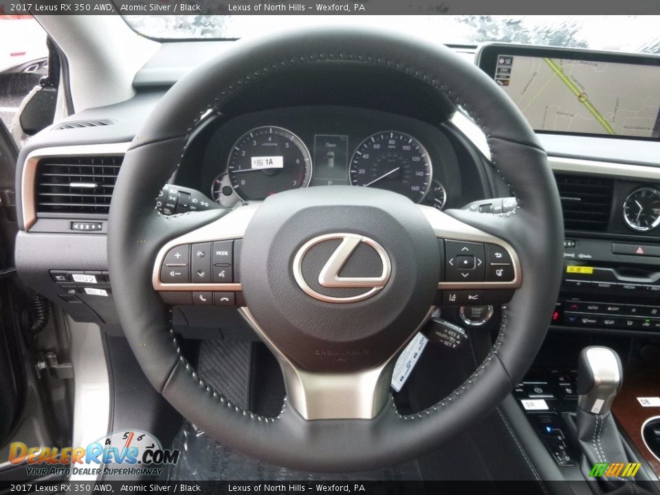 2017 Lexus RX 350 AWD Atomic Silver / Black Photo #12