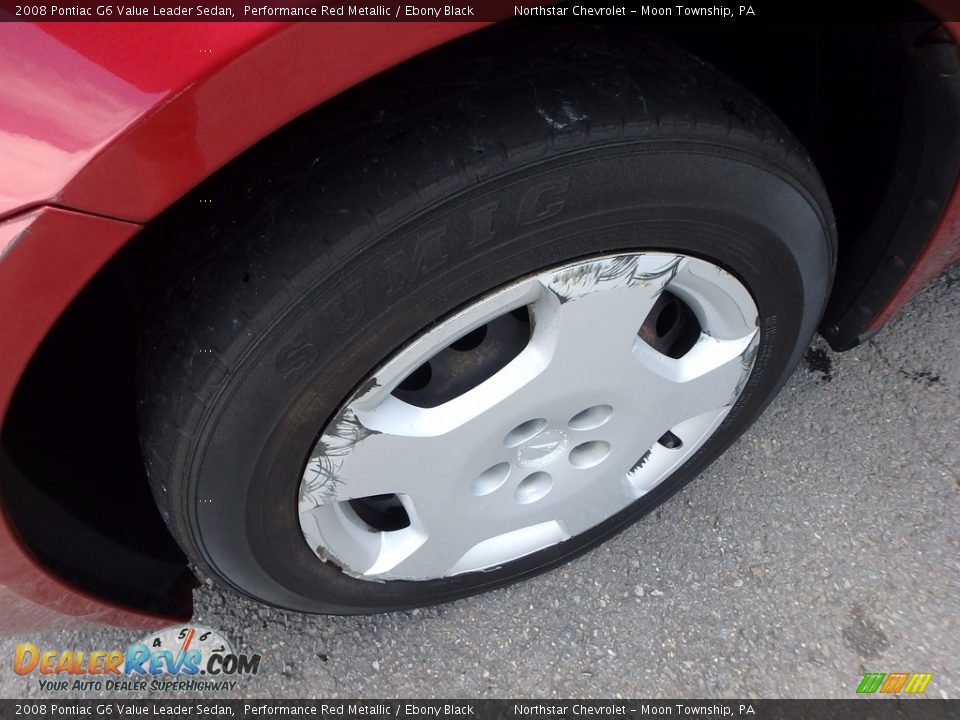 2008 Pontiac G6 Value Leader Sedan Performance Red Metallic / Ebony Black Photo #7