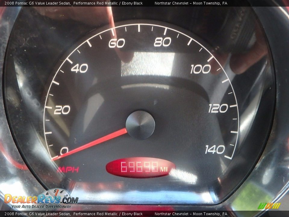 2008 Pontiac G6 Value Leader Sedan Performance Red Metallic / Ebony Black Photo #15