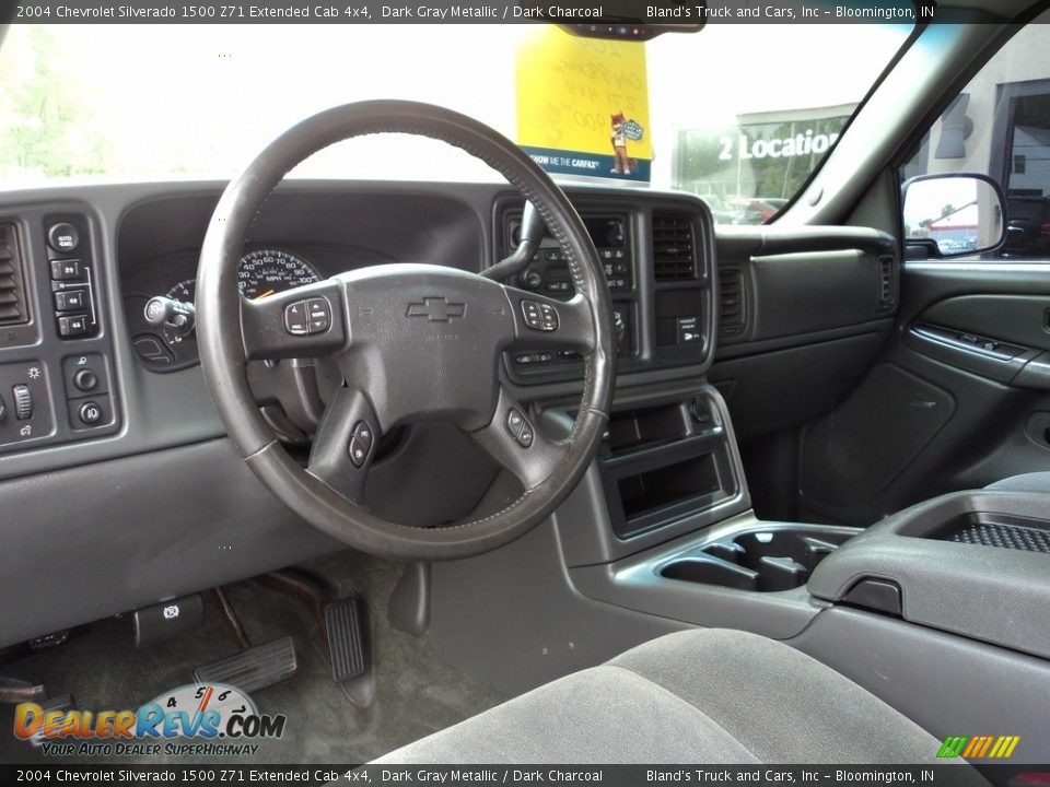 2004 Chevrolet Silverado 1500 Z71 Extended Cab 4x4 Dark Gray Metallic / Dark Charcoal Photo #7