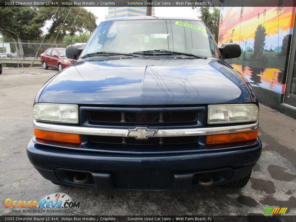 2003 Chevrolet Blazer LS 4x4 Indigo Blue Metallic / Graphite Photo #5