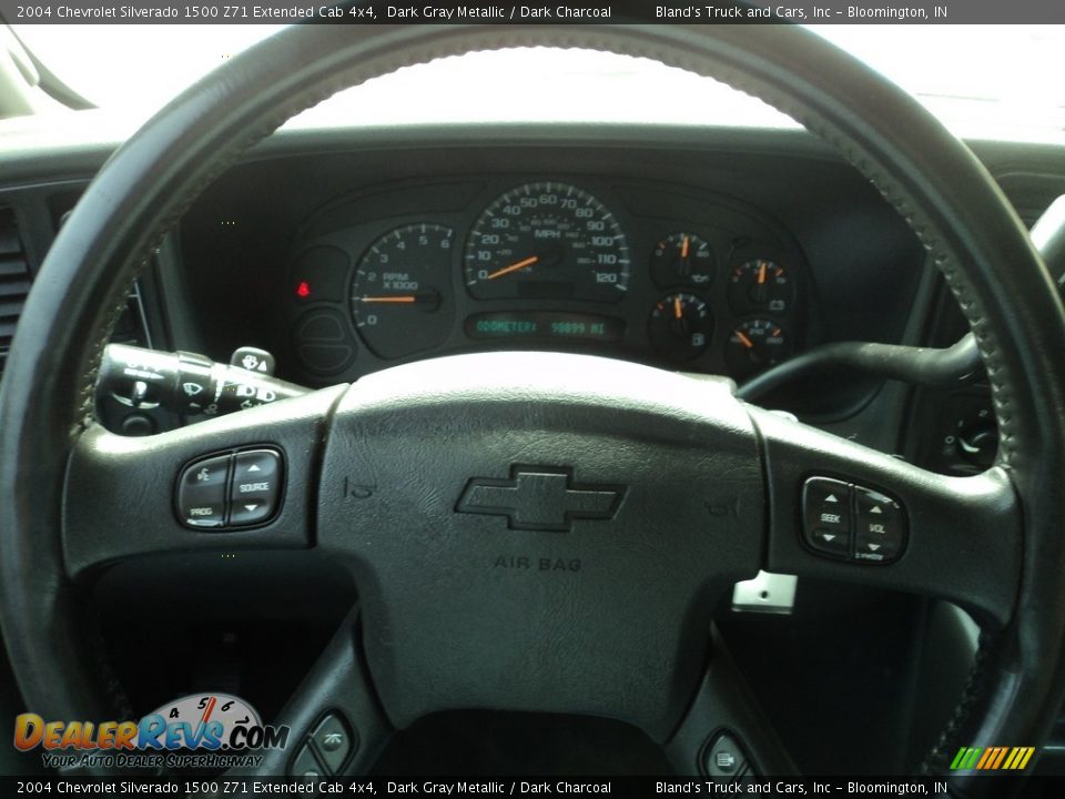 2004 Chevrolet Silverado 1500 Z71 Extended Cab 4x4 Dark Gray Metallic / Dark Charcoal Photo #15