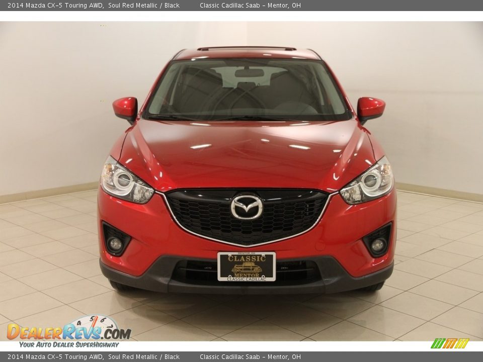 2014 Mazda CX-5 Touring AWD Soul Red Metallic / Black Photo #2