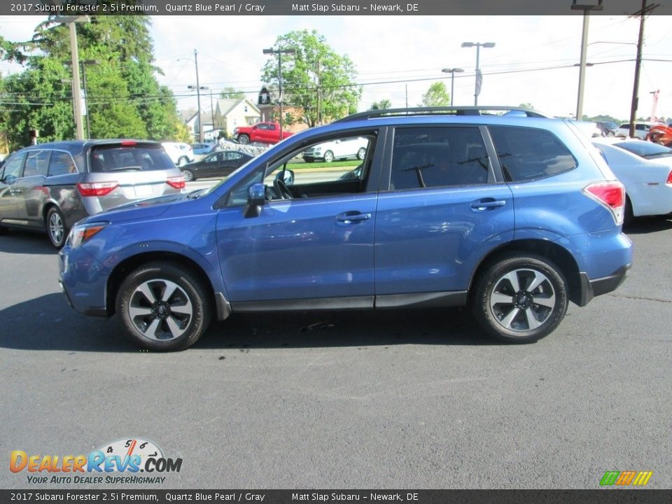 2017 Subaru Forester 2.5i Premium Quartz Blue Pearl / Gray Photo #9