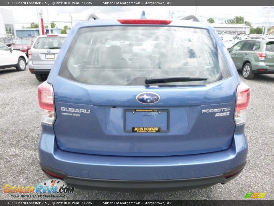 2017 Subaru Forester 2.5i Quartz Blue Pearl / Gray Photo #5