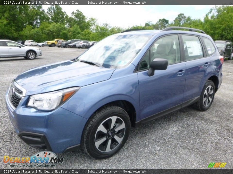 2017 Subaru Forester 2.5i Quartz Blue Pearl / Gray Photo #8