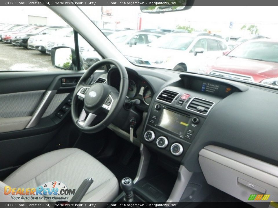 2017 Subaru Forester 2.5i Crystal White Pearl / Gray Photo #5