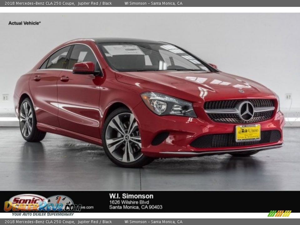 2018 Mercedes-Benz CLA 250 Coupe Jupiter Red / Black Photo #1