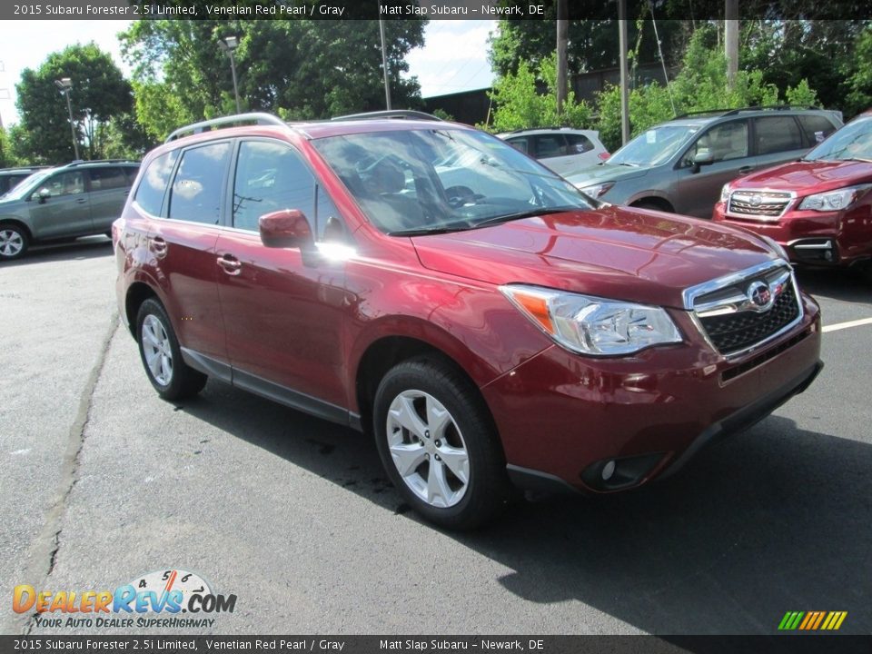 2015 Subaru Forester 2.5i Limited Venetian Red Pearl / Gray Photo #4