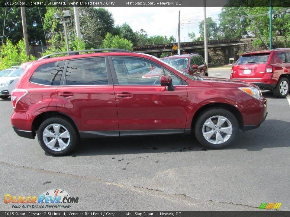 2015 Subaru Forester 2.5i Limited Venetian Red Pearl / Gray Photo #5