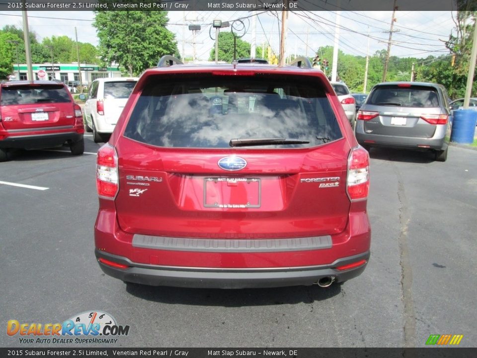 2015 Subaru Forester 2.5i Limited Venetian Red Pearl / Gray Photo #7