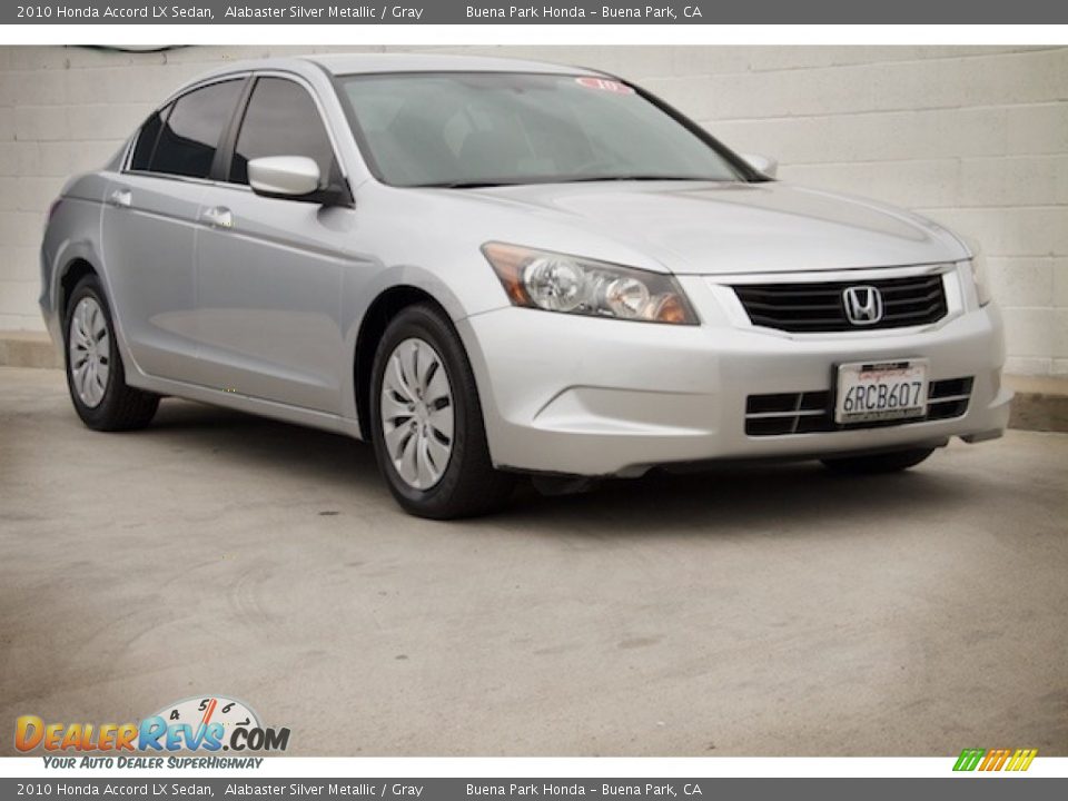2010 Honda Accord LX Sedan Alabaster Silver Metallic / Gray Photo #1