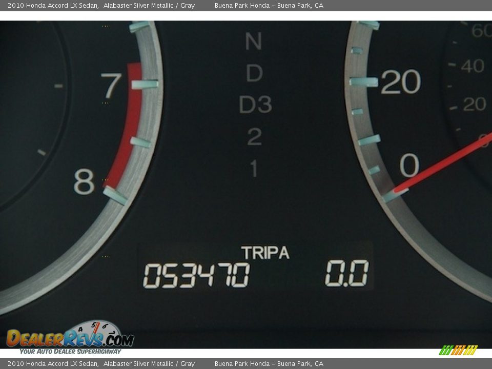 2010 Honda Accord LX Sedan Alabaster Silver Metallic / Gray Photo #6