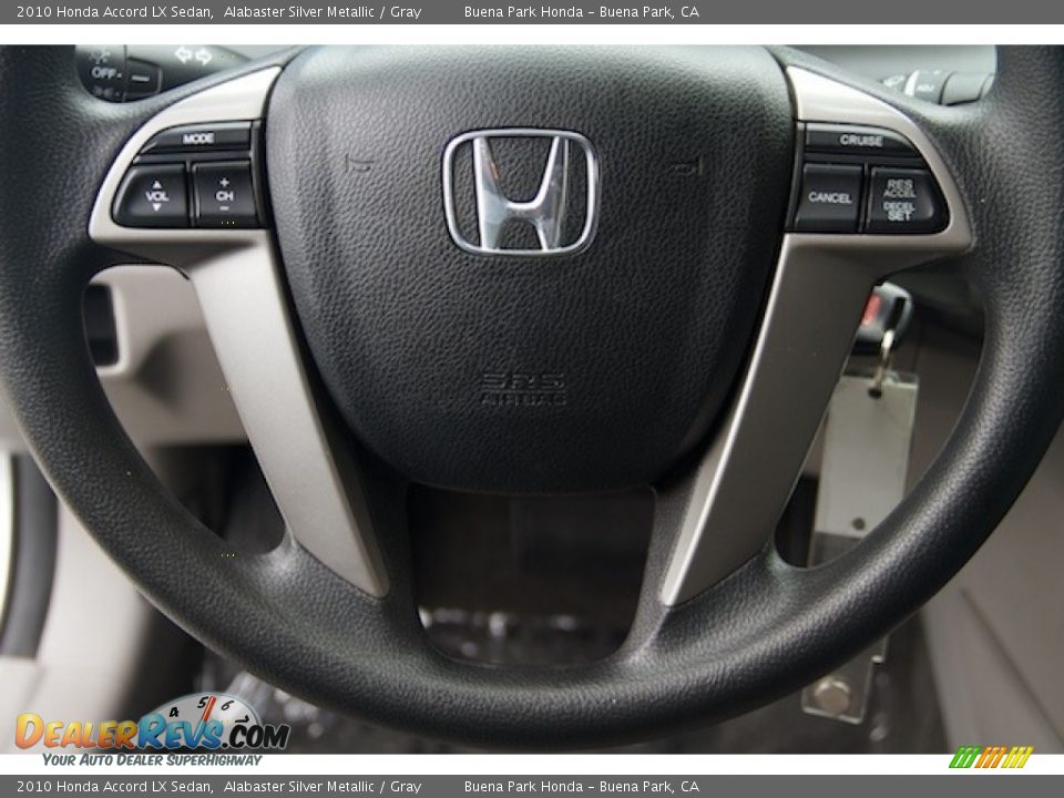 2010 Honda Accord LX Sedan Alabaster Silver Metallic / Gray Photo #11