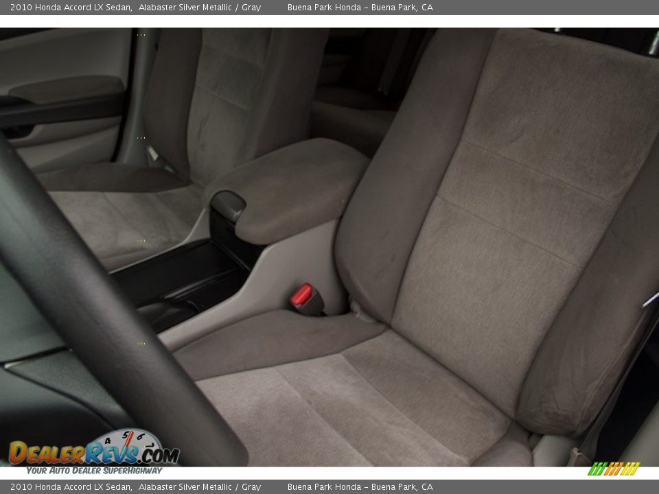 2010 Honda Accord LX Sedan Alabaster Silver Metallic / Gray Photo #12