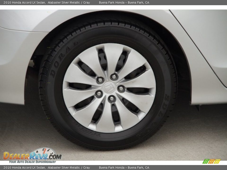 2010 Honda Accord LX Sedan Alabaster Silver Metallic / Gray Photo #26