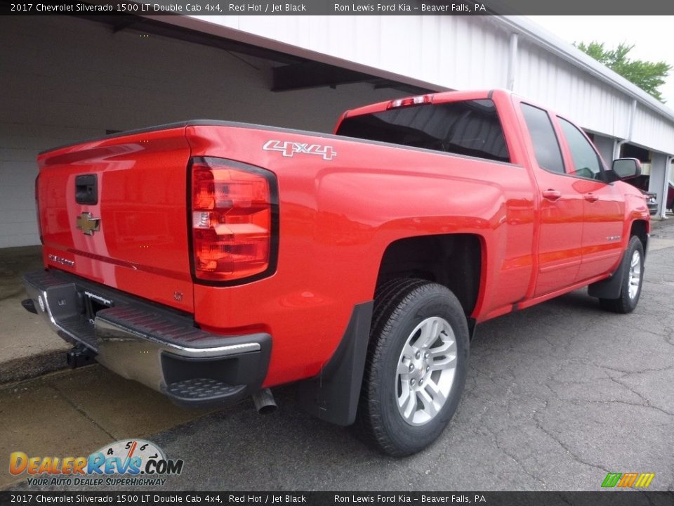 2017 Chevrolet Silverado 1500 LT Double Cab 4x4 Red Hot / Jet Black Photo #3