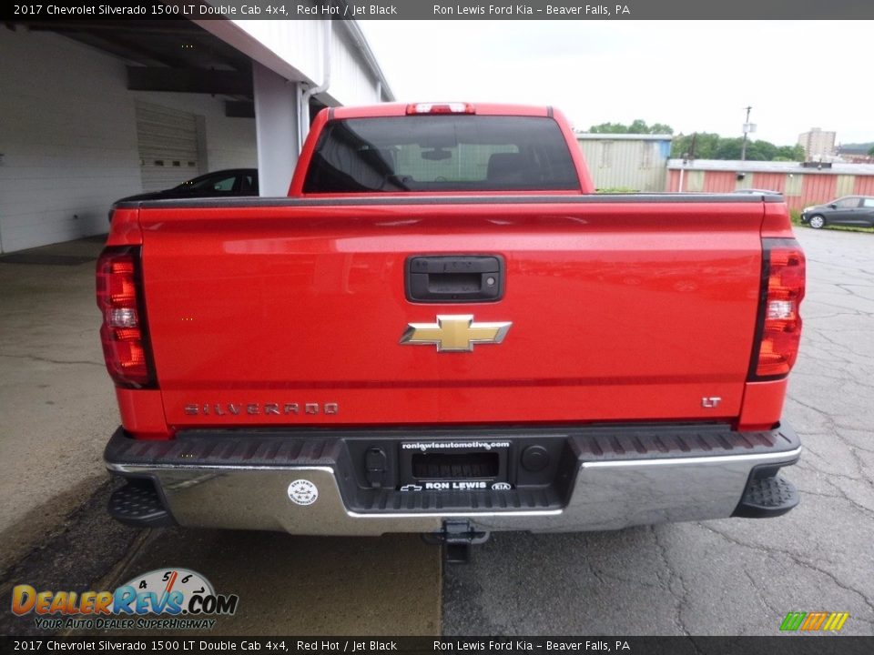 2017 Chevrolet Silverado 1500 LT Double Cab 4x4 Red Hot / Jet Black Photo #4
