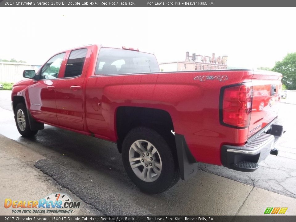 2017 Chevrolet Silverado 1500 LT Double Cab 4x4 Red Hot / Jet Black Photo #5