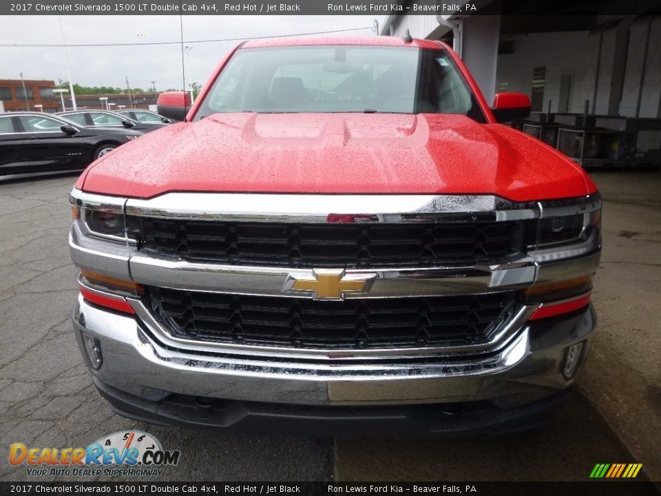 2017 Chevrolet Silverado 1500 LT Double Cab 4x4 Red Hot / Jet Black Photo #8
