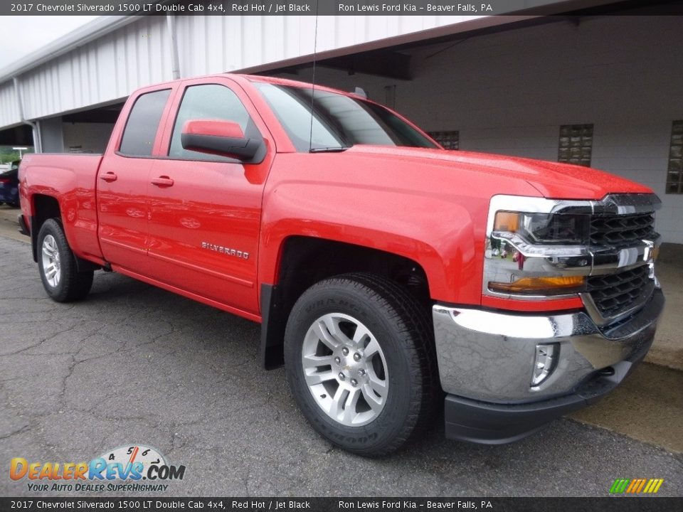 2017 Chevrolet Silverado 1500 LT Double Cab 4x4 Red Hot / Jet Black Photo #9