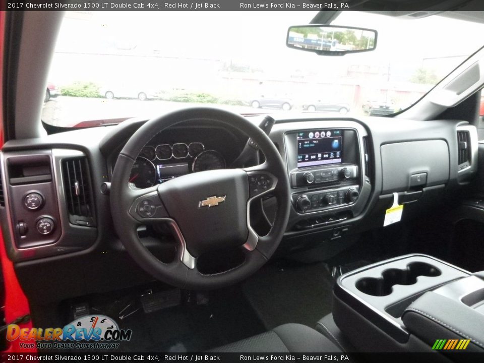 2017 Chevrolet Silverado 1500 LT Double Cab 4x4 Red Hot / Jet Black Photo #13