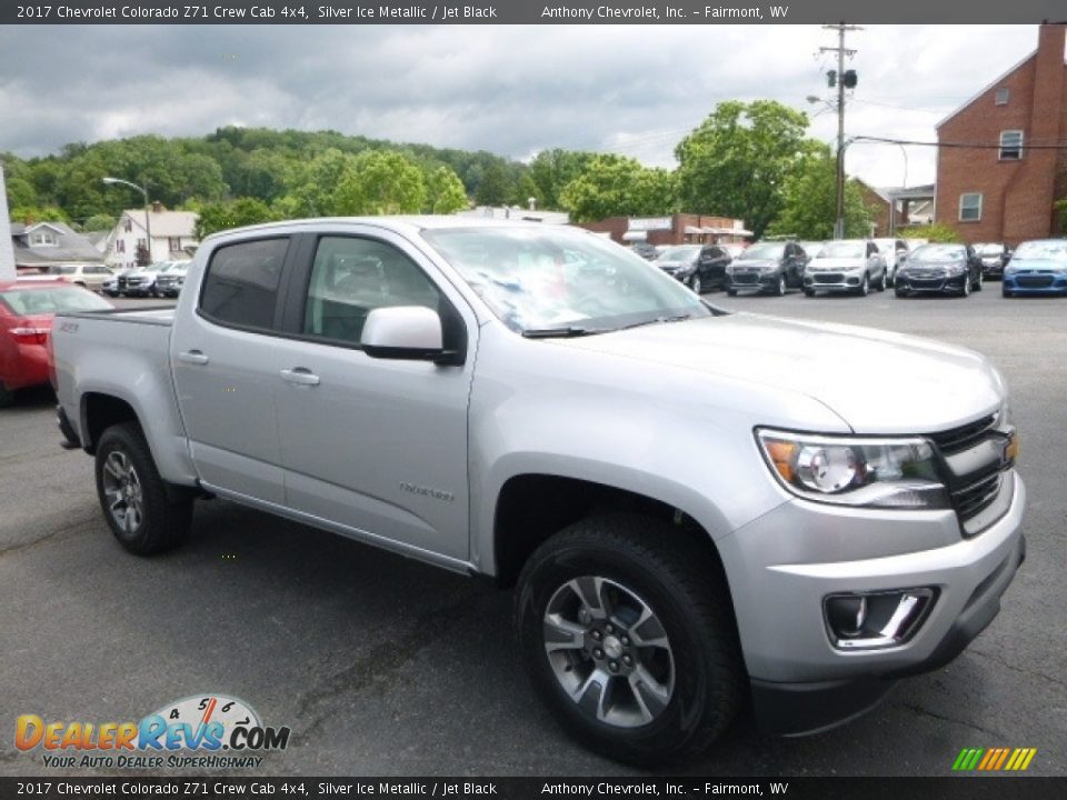 2017 Chevrolet Colorado Z71 Crew Cab 4x4 Silver Ice Metallic / Jet Black Photo #1