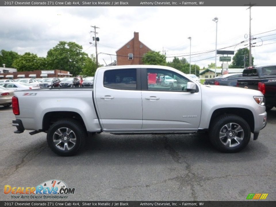 2017 Chevrolet Colorado Z71 Crew Cab 4x4 Silver Ice Metallic / Jet Black Photo #3