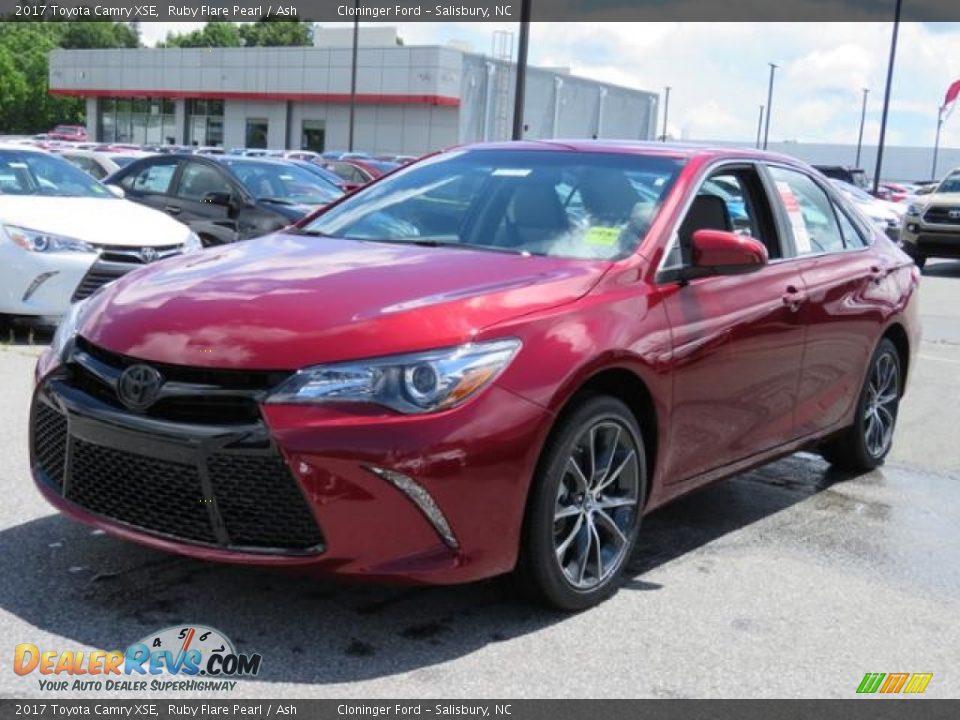 2017 Toyota Camry XSE Ruby Flare Pearl / Ash Photo #3