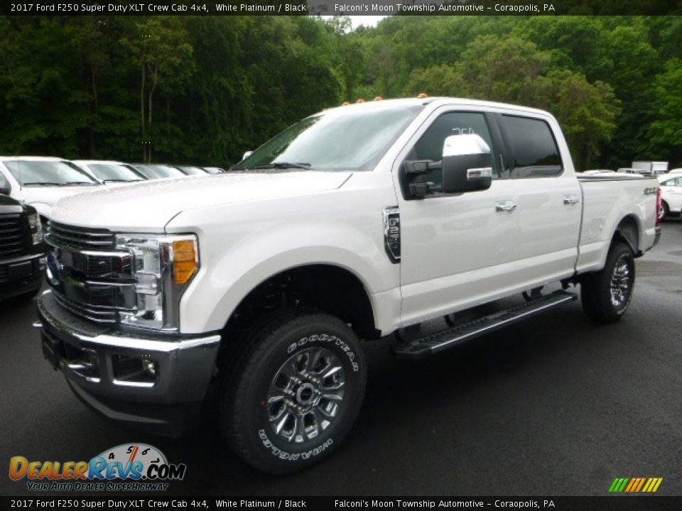 2017 Ford F250 Super Duty XLT Crew Cab 4x4 White Platinum / Black Photo #5