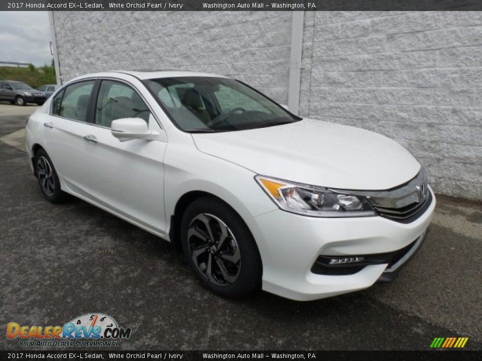 2017 Honda Accord EX-L Sedan White Orchid Pearl / Ivory Photo #1