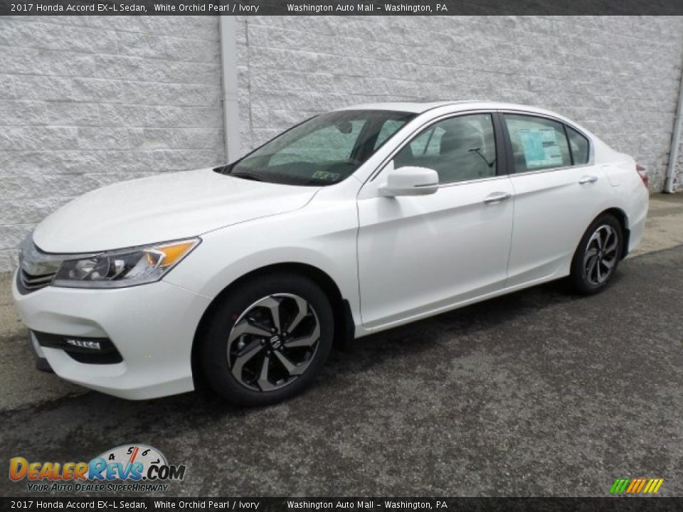 2017 Honda Accord EX-L Sedan White Orchid Pearl / Ivory Photo #5