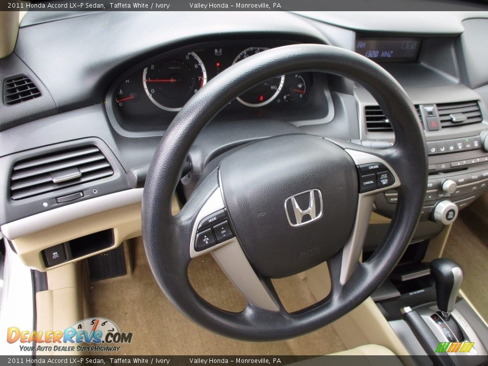 2011 Honda Accord LX-P Sedan Taffeta White / Ivory Photo #13