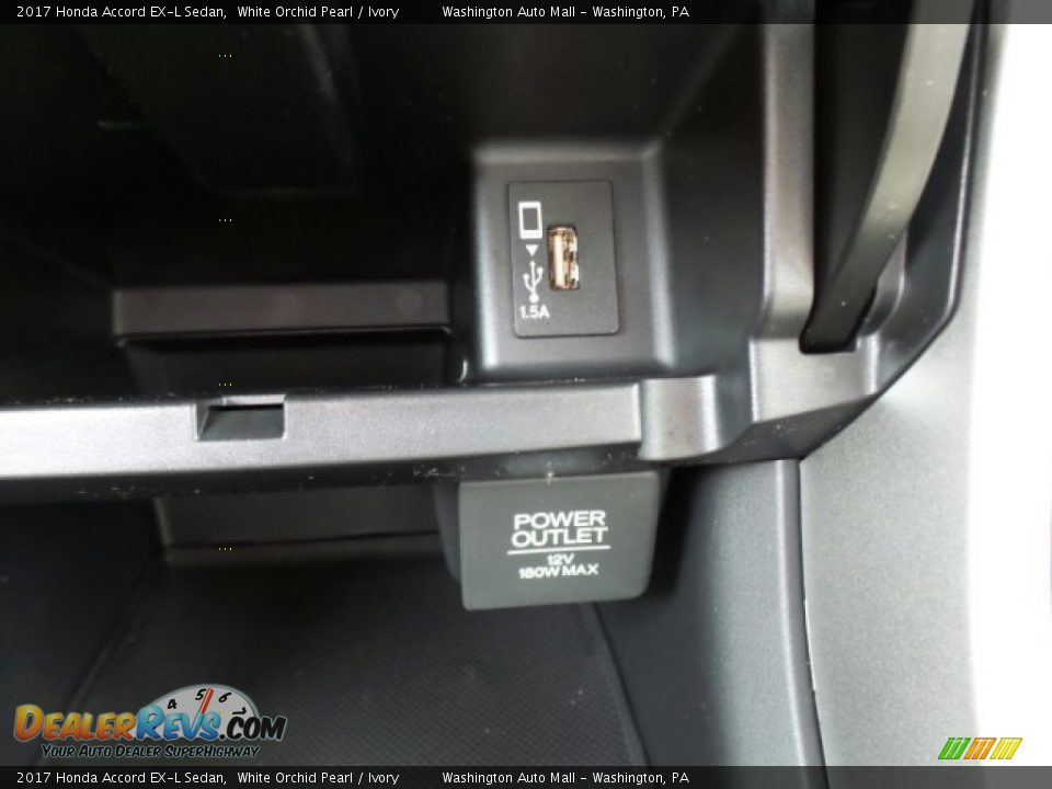 2017 Honda Accord EX-L Sedan White Orchid Pearl / Ivory Photo #26