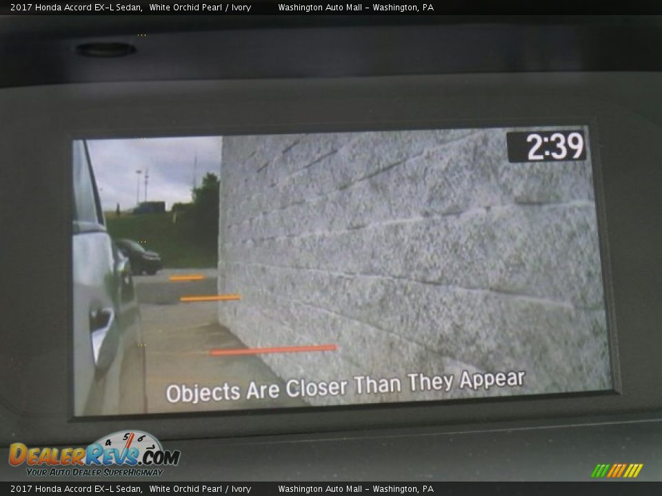 2017 Honda Accord EX-L Sedan White Orchid Pearl / Ivory Photo #29