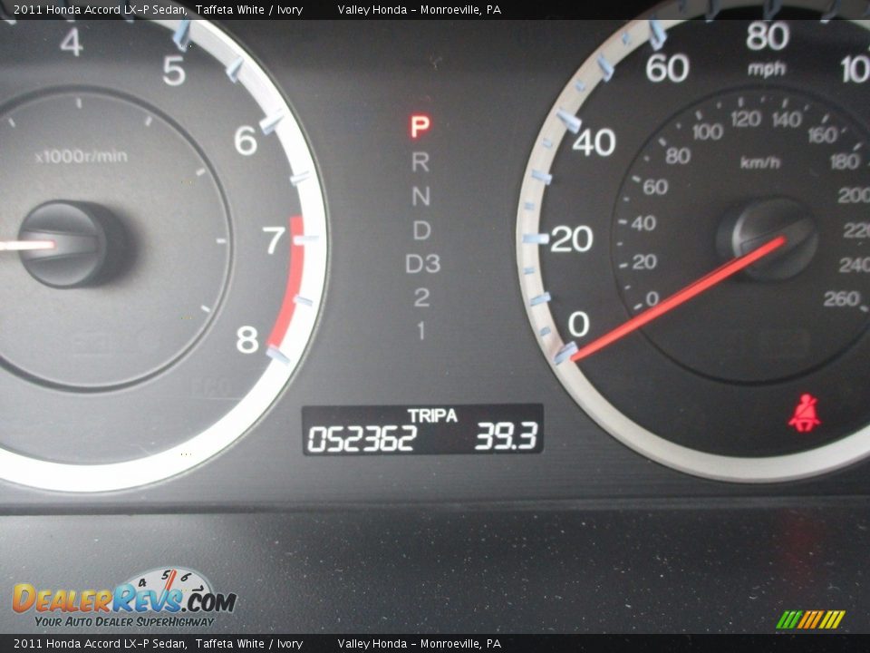 2011 Honda Accord LX-P Sedan Taffeta White / Ivory Photo #20