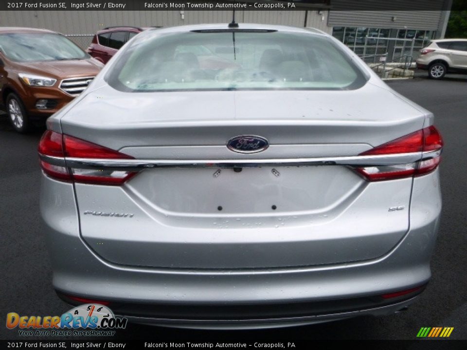 2017 Ford Fusion SE Ingot Silver / Ebony Photo #6