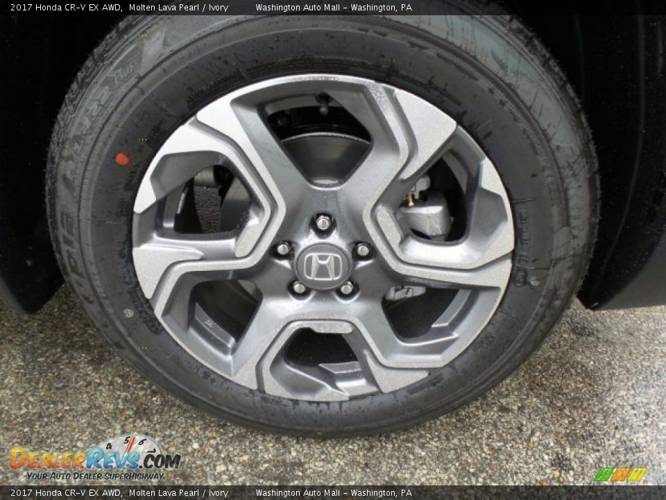 2017 Honda CR-V EX AWD Molten Lava Pearl / Ivory Photo #3