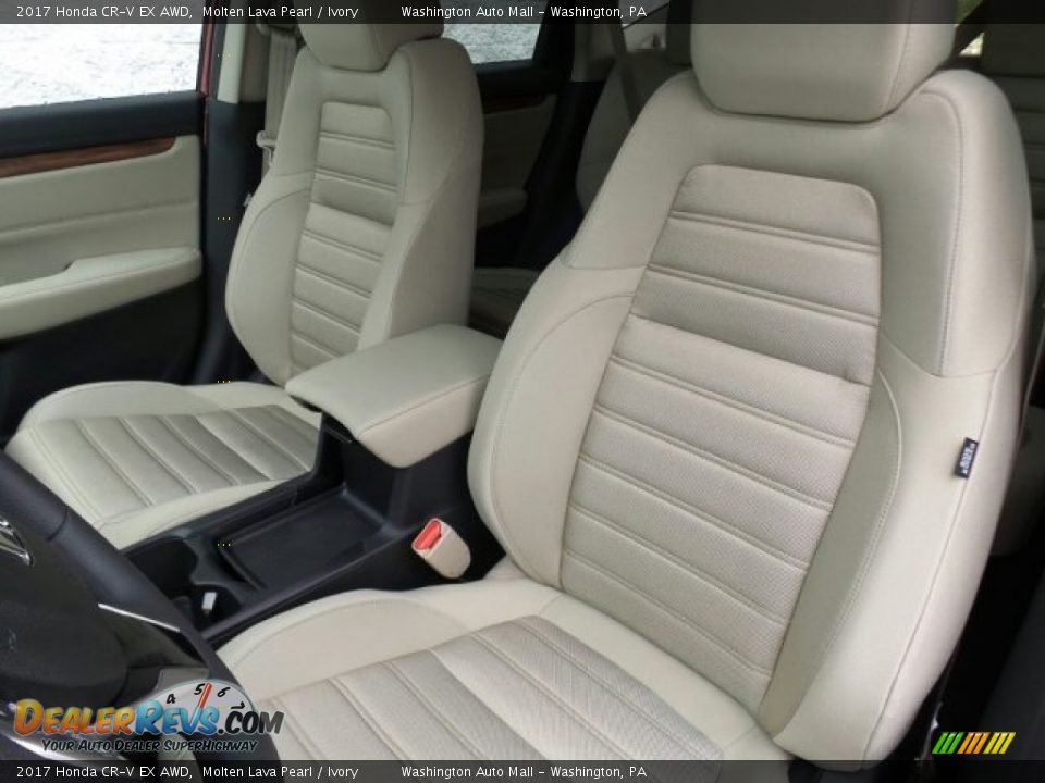 2017 Honda CR-V EX AWD Molten Lava Pearl / Ivory Photo #10