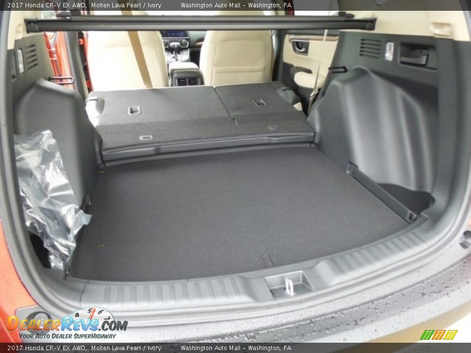 2017 Honda CR-V EX AWD Molten Lava Pearl / Ivory Photo #12