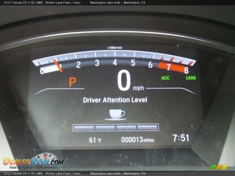 2017 Honda CR-V EX AWD Molten Lava Pearl / Ivory Photo #18