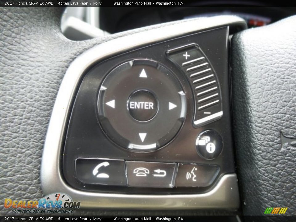2017 Honda CR-V EX AWD Molten Lava Pearl / Ivory Photo #21