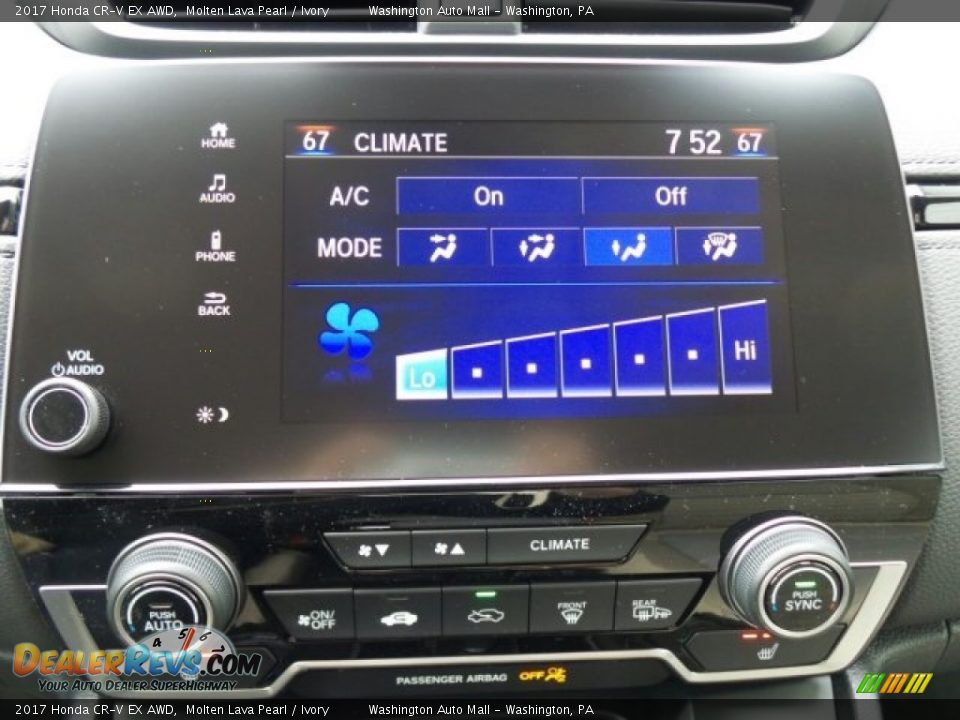 2017 Honda CR-V EX AWD Molten Lava Pearl / Ivory Photo #27