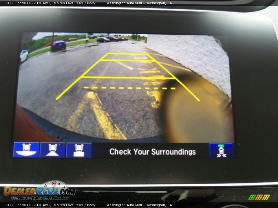 2017 Honda CR-V EX AWD Molten Lava Pearl / Ivory Photo #29