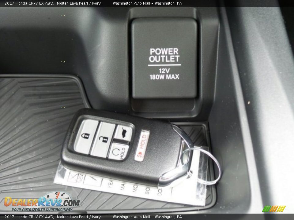 2017 Honda CR-V EX AWD Molten Lava Pearl / Ivory Photo #30