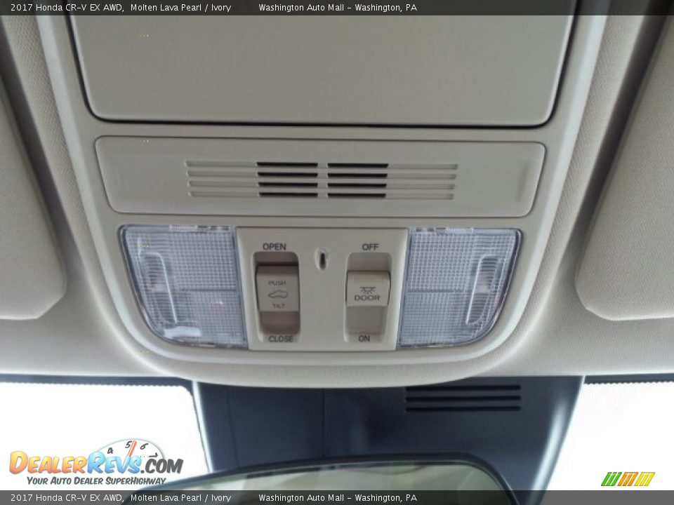 2017 Honda CR-V EX AWD Molten Lava Pearl / Ivory Photo #31