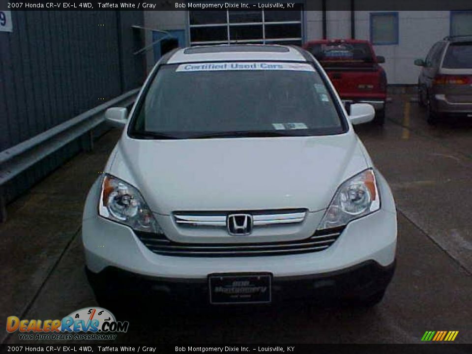 2007 Honda CR-V EX-L 4WD Taffeta White / Gray Photo #3